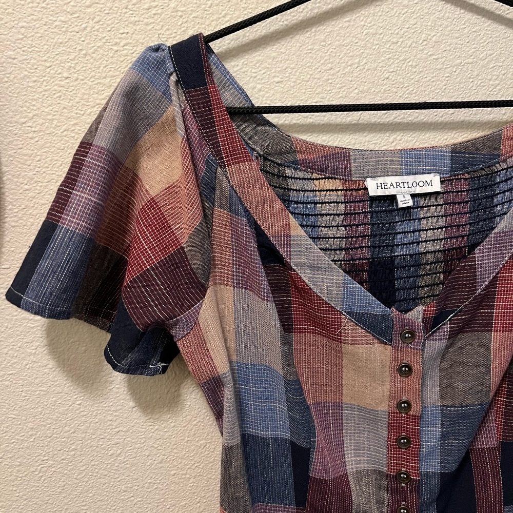 Multi color checkered mini dress